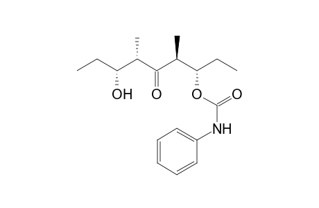 3-Hydroxy-4,6-dimethyl-5-oxononan-7-yl phenylcarbamate
