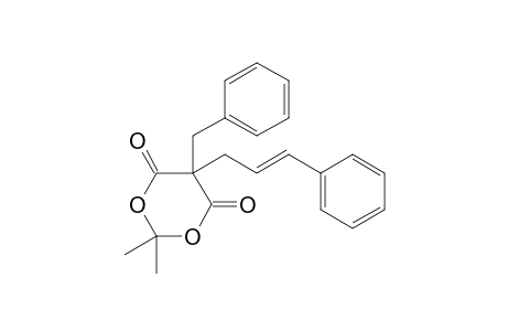2,2-Dimethyl-5-(phenylmethyl)-5-[(E)-3-phenylprop-2-enyl]-1,3-dioxane-4,6-dione