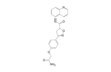 3-[4-(2-amino-2-oxoethoxy)phenyl]-N-(5-quinolinyl)-4,5-dihydro-5-isoxazolecarboxamide