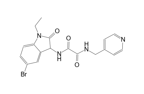ethanediamide, N~1~-(5-bromo-1-ethyl-2,3-dihydro-2-oxo-1H-indol-3-yl)-N~2~-(4-pyridinylmethyl)-