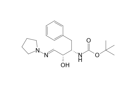 N-[(1S,2S,3E)-1-benzyl-2-hydroxy-3-pyrrolidinoimino-propyl]carbamic acid tert-butyl ester