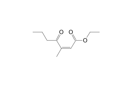 (Z)-Ethyl 3-methyl-4-oxohept-2-enoate
