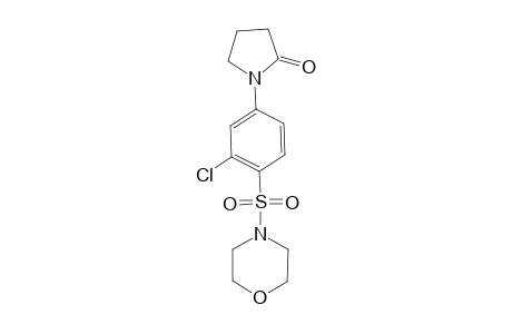 1-[3-chloro-4-(4-morpholinylsulfonyl)phenyl]-2-pyrrolidinone