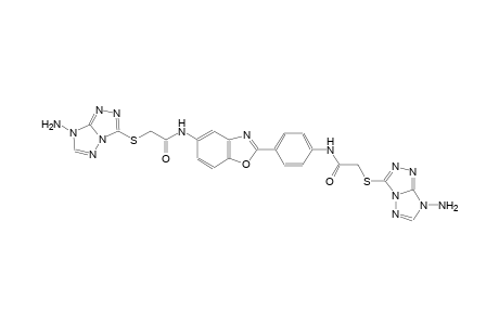 acetamide, 2-[(7-amino-7H-[1,2,4]triazolo[4,3-b][1,2,4]triazol-3-yl)thio]-N-[4-[5-[[2-[(7-amino-7H-[1,2,4]triazolo[4,3-b][1,2,4]triazol-3-yl)thio]acetyl]amino]-2-benzoxazolyl]phenyl]-