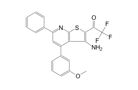 1-[3-amino-4-(3-methoxyphenyl)-6-phenylthieno[2,3-b]pyridin-2-yl]-2,2,2-trifluoroethanone