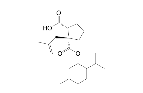 (+)-Menthyl (R)-1-(2-methylprop-2-en-1-yl)-2-carboxycyclopentan-1-carboxylate