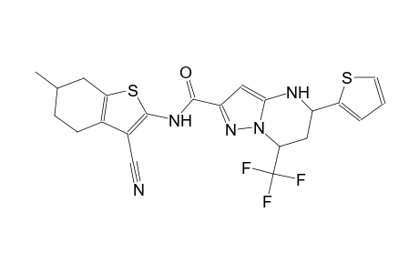 N-(3-cyano-6-methyl-4,5,6,7-tetrahydro-1-benzothien-2-yl)-5-(2-thienyl)-7-(trifluoromethyl)-4,5,6,7-tetrahydropyrazolo[1,5-a]pyrimidine-2-carboxamide