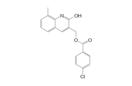 (2-hydroxy-8-methyl-3-quinolinyl)methyl 4-chlorobenzoate