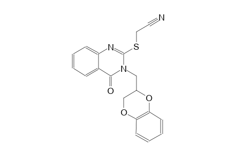 acetonitrile, [[3-[(2,3-dihydro-1,4-benzodioxin-2-yl)methyl]-3,4-dihydro-4-oxo-2-quinazolinyl]thio]-