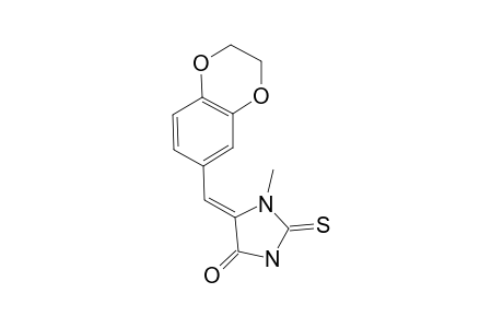 (5Z)-5-(2,3-DYHYDRO-1,4-BENZODIOXAN-6-YLMETHYLENE)-1-METHYL-2-THIOXOIMIDAZOLIDIN-4-ONE