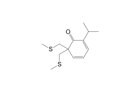 2-isopropyl-6,6-bis(methylsulfanylmethyl)cyclohexa-2,4-dien-1-one
