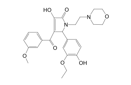 5-(3-Ethoxy-4-hydroxy-phenyl)-3-hydroxy-4-(3-methoxy-benzoyl)-1-(2-morpholin-4-yl-ethyl)-1,5-dihydro-pyrrol-2-one