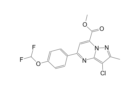 pyrazolo[1,5-a]pyrimidine-7-carboxylic acid, 3-chloro-5-[4-(difluoromethoxy)phenyl]-2-methyl-, methyl ester
