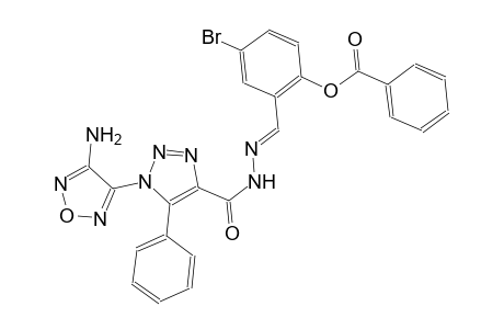 2-[(E)-({[1-(4-amino-1,2,5-oxadiazol-3-yl)-5-phenyl-1H-1,2,3-triazol-4-yl]carbonyl}hydrazono)methyl]-4-bromophenyl benzoate