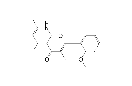 3-[(2E)-3-(2-methoxyphenyl)-2-methyl-2-propenoyl]-4,6-dimethyl-2(1H)-pyridinone