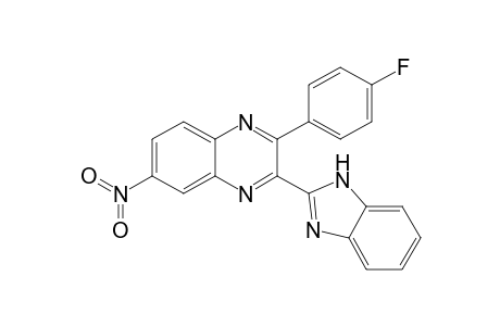2-(Benzimidazol-2-yl)-3-(4-fluorophenyl)-7-nitroquinoxaline
