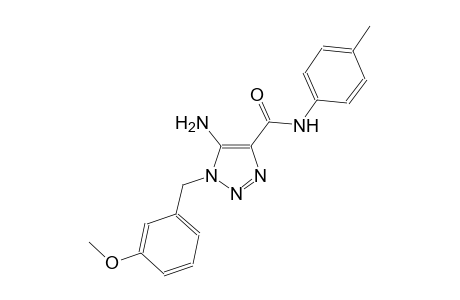 1H-1,2,3-triazole-4-carboxamide, 5-amino-1-[(3-methoxyphenyl)methyl]-N-(4-methylphenyl)-
