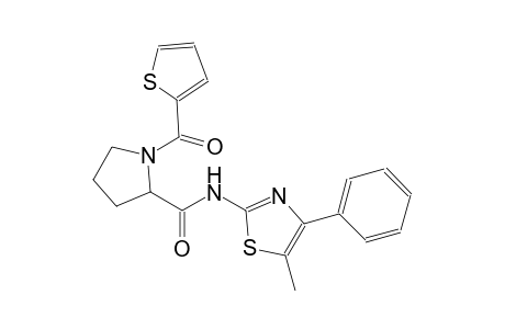N-(5-methyl-4-phenyl-1,3-thiazol-2-yl)-1-(2-thienylcarbonyl)-2-pyrrolidinecarboxamide