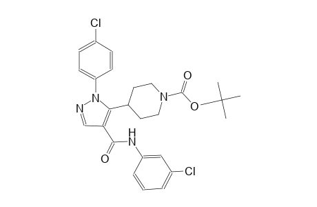 1-piperidinecarboxylic acid, 4-[1-(4-chlorophenyl)-4-[[(3-chlorophenyl)amino]carbonyl]-1H-pyrazol-5-yl]-, 1,1-dimethylethyl ester