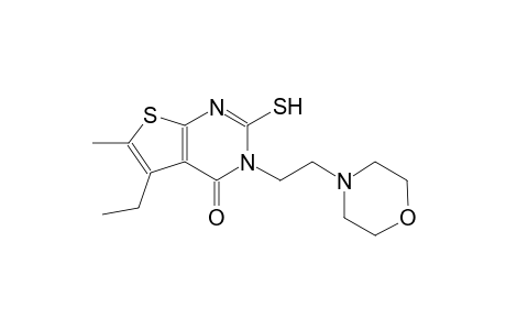 5-ethyl-6-methyl-3-[2-(4-morpholinyl)ethyl]-2-sulfanylthieno[2,3-d]pyrimidin-4(3H)-one
