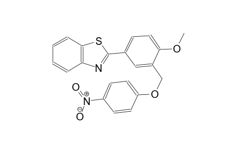 2-{4-methoxy-3-[(4-nitrophenoxy)methyl]phenyl}-1,3-benzothiazole