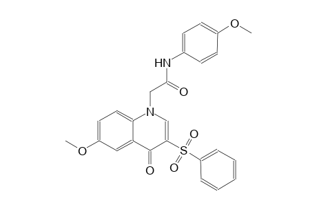 1-quinolineacetamide, 1,4-dihydro-6-methoxy-N-(4-methoxyphenyl)-4-oxo-3-(phenylsulfonyl)-