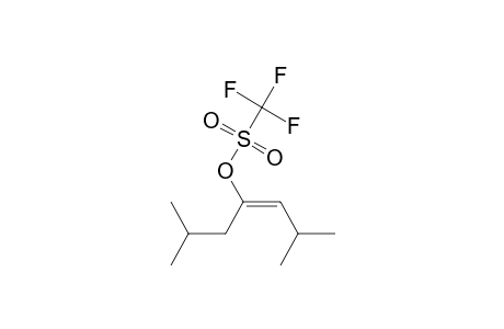 Methanesulfonic acid, trifluoro-, 3-methyl-1-(2-methylpropyl)-1-butenyl ester, (E)-