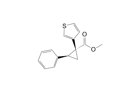(1R,2S)-2-phenyl-1-(3-thienyl)cyclopropanecarboxylic acid methyl ester