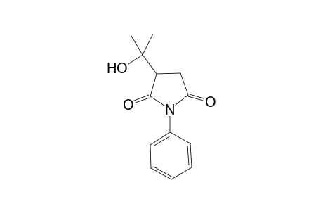 3-(1-hydroxy-1-methyl-ethyl)-1-phenyl-pyrrolidine-2,5-dione