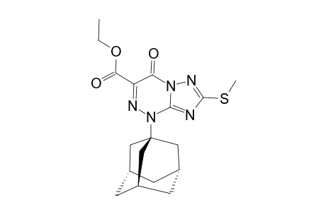 7-METHYLTHIO-1-ADAMANTYL-3-ETHOXYCARBONYL-1,4-DIHYDRO-1,2,4-TRIAZOLO-[5.1-C]-1,2,4-TRIAZIN-4-ONE