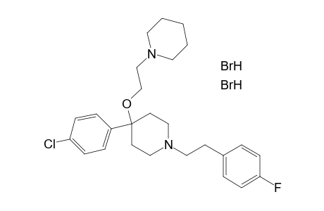 4-(p-CHLOROPHENYL)-1-(p-FLUOROPHENETHYL)-4-(2-PIPERIDINOETHOXY)PIPERIDINE, DIHYDROBROMIDE