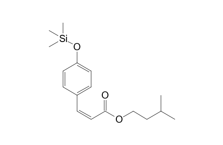 3-Methylbutanyl-(Z)-p-coumarate, TMS