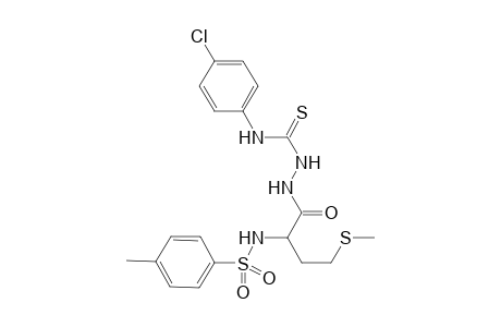 1-[4-Methylthio-2-(4-methylbenzenesulfonamido)-butanoyl]-4-(4-chlorophenyl)thiosemicarbazide