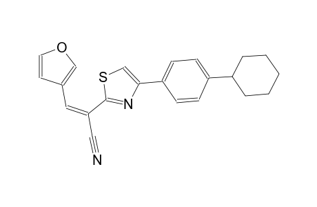 2-thiazoleacetonitrile, 4-(4-cyclohexylphenyl)-alpha-(3-furanylmethylene)-