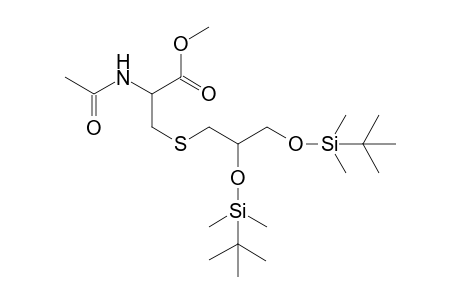 N-Acetyl-S-{[2',3'-bis(t-butyldimethylsilyl)oxy]propyl}-cysteine Methyl Ester