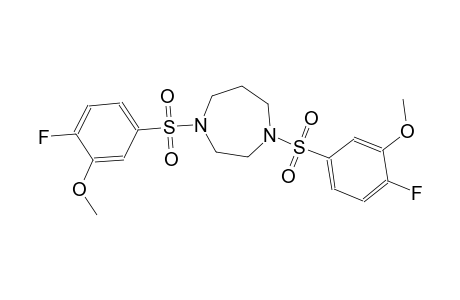 1H-1,4-diazepine, 1,4-bis[(4-fluoro-3-methoxyphenyl)sulfonyl]hexahydro-