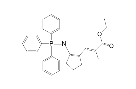 2-Propenoic acid, 2-methyl-3-[2-[(triphenylphosphoranylidene)amino]-1-cyclopenten-1-yl]-, ethyl ester, (E)-