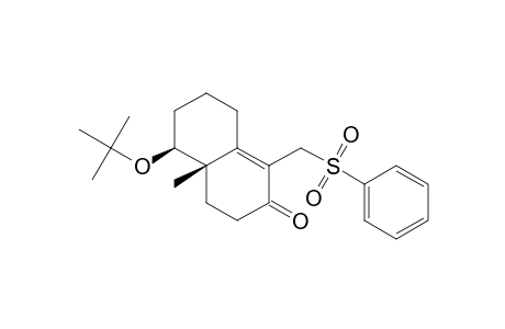 (4aS,5S)-1-(benzenesulfonylmethyl)-4a-methyl-5-[(2-methylpropan-2-yl)oxy]-3,4,5,6,7,8-hexahydronaphthalen-2-one
