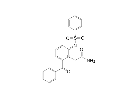 1-Carbamoylmethyl-1,2-dihydro-2-p-toluenesulfonimido-5-benzoylpyridine