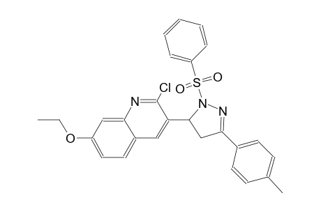 2-chloro-7-ethoxy-3-[3-(4-methylphenyl)-1-(phenylsulfonyl)-4,5-dihydro-1H-pyrazol-5-yl]quinoline