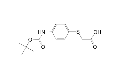 2-({4-[(tert-Butoxycarbonyl)amino]phenyl}thio)acetic acid