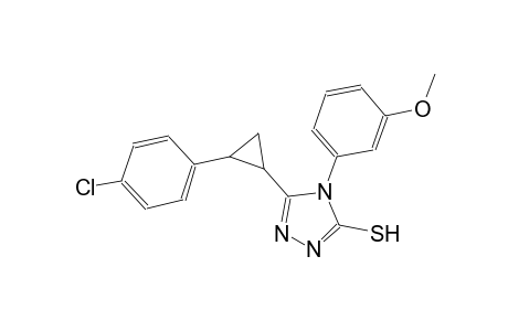 5-[2-(4-chlorophenyl)cyclopropyl]-4-(3-methoxyphenyl)-4H-1,2,4-triazole-3-thiol