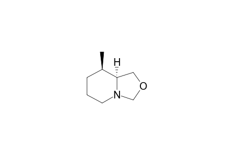 CIS-[8-H,8A-H]-8-METHYLHEXAHYDRO-3H-OXAZOLO-[3,4-A]-PYRIDINE