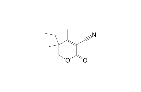 3-Cyano-5-ethyl-4,5-dimethyl-2-oxo-5,6-dihydro-2H-pyran