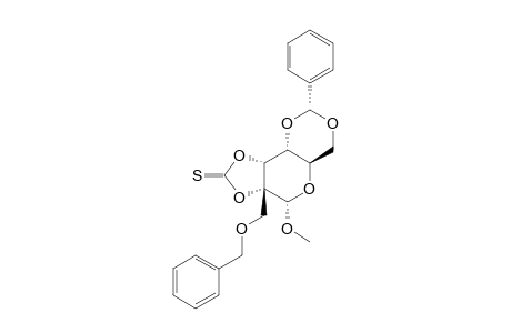 METHYL-4,6-O-BENZYLIDENE-2-C-BENZYLOXYMETHYL-2,3-O-THIONOCARBONYL-ALPHA,D-ALLOPYRANOSIDE