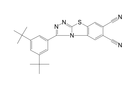 1-(3,5-ditert-butylphenyl)-[1,2,4]triazolo[3,4-b][1,3]benzothiazole-6,7-dicarbonitrile