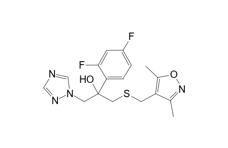 2-(2,4-difluorophenyl)-1-[(3,5-dimethyl-1,2-oxazol-4-yl)methylsulfanyl]-3-(1,2,4-triazol-1-yl)propan-2-ol