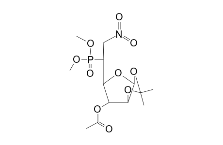 (5R)-3-O-Acetyl-1,2-O-isopropylidene-5,6-dideoxy-6-nitro-.beta.,D-allofuranose-dimethoxyphosphine dev.