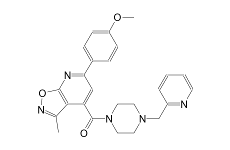 isoxazolo[5,4-b]pyridine, 6-(4-methoxyphenyl)-3-methyl-4-[[4-(2-pyridinylmethyl)-1-piperazinyl]carbonyl]-