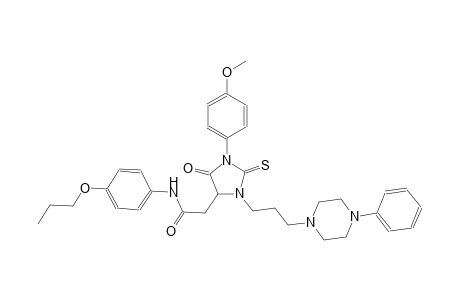 4-imidazolidineacetamide, 1-(4-methoxyphenyl)-5-oxo-3-[3-(4-phenyl-1-piperazinyl)propyl]-N-(4-propoxyphenyl)-2-thioxo-